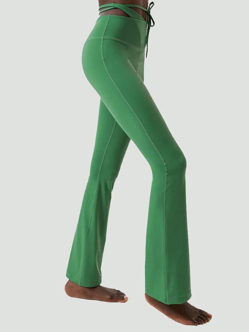 Elastic Flare Yoga Pants - Fitness Sportswear - SF2093