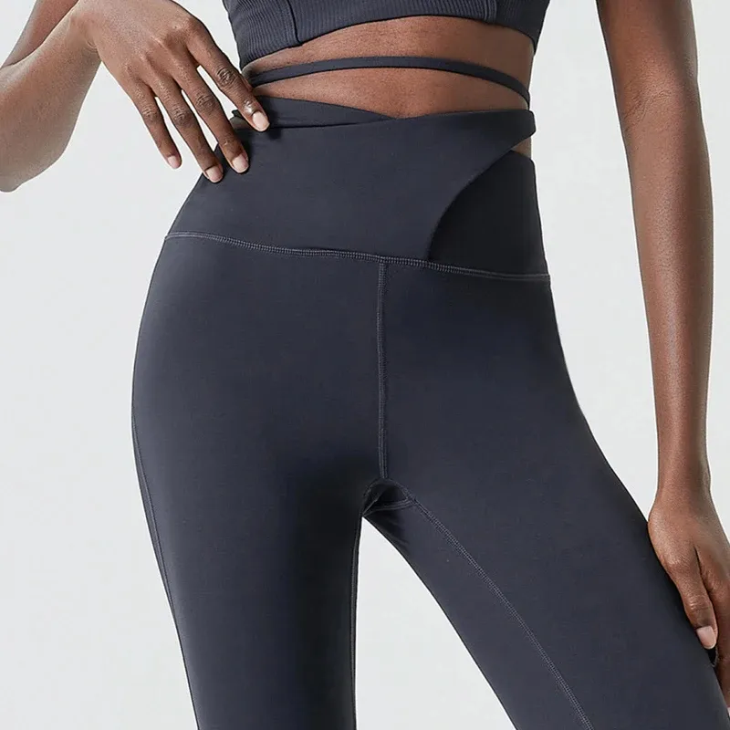 Elastic Flare Yoga Pants - Fitness Sportswear - SF2093