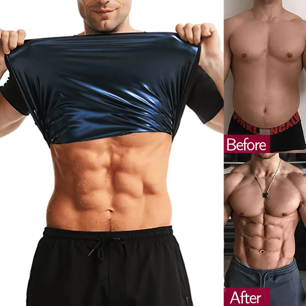 Elastic Men's Sauna Effect Training T-Shirt - SF2248