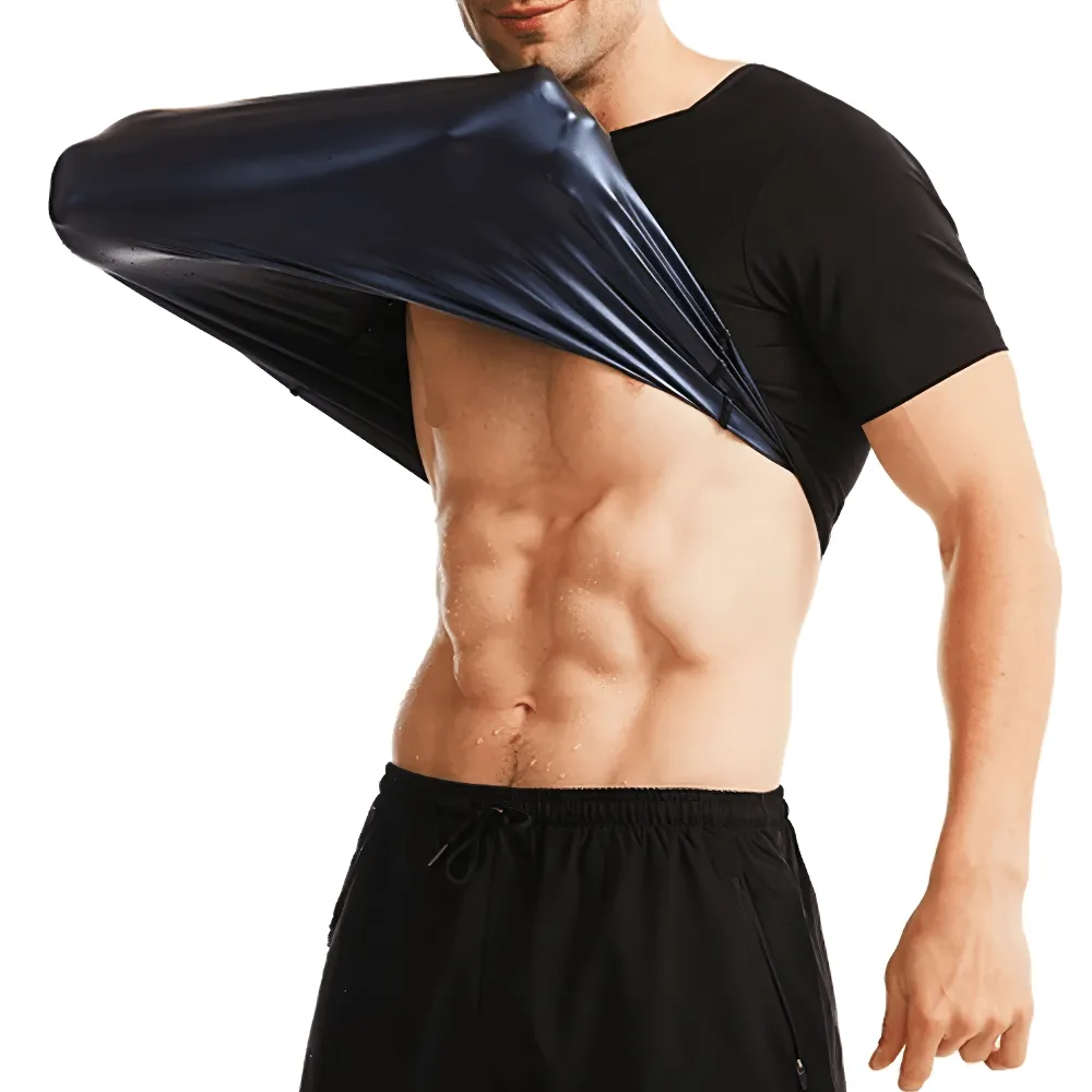 Elastic Men's Sauna Effect Training T-Shirt - SF2248