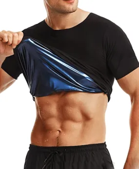 Elastic Men's Sauna Effect Training T-Shirt - SF2248