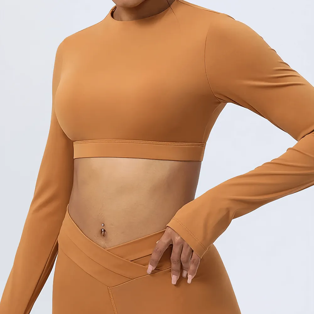 Elegant Women's Cut-Out Back Yoga Top - SF2104