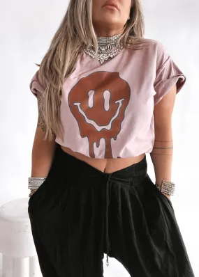 EVERYTHING'S FINE SIDE SLIT TEE