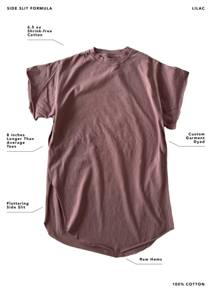 EVERYTHING'S FINE SIDE SLIT TEE