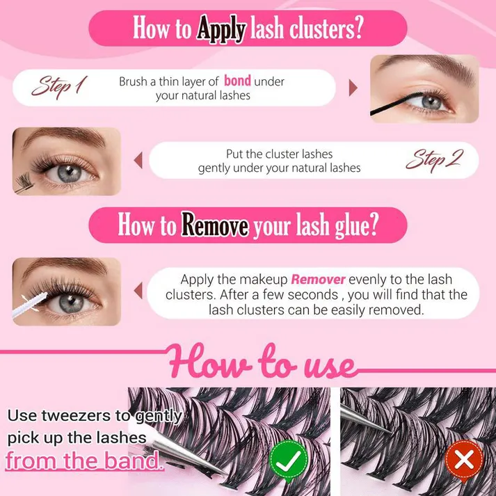 Eyelash DIY lash Extension Kit and LashCluster (30D 40D Kit)