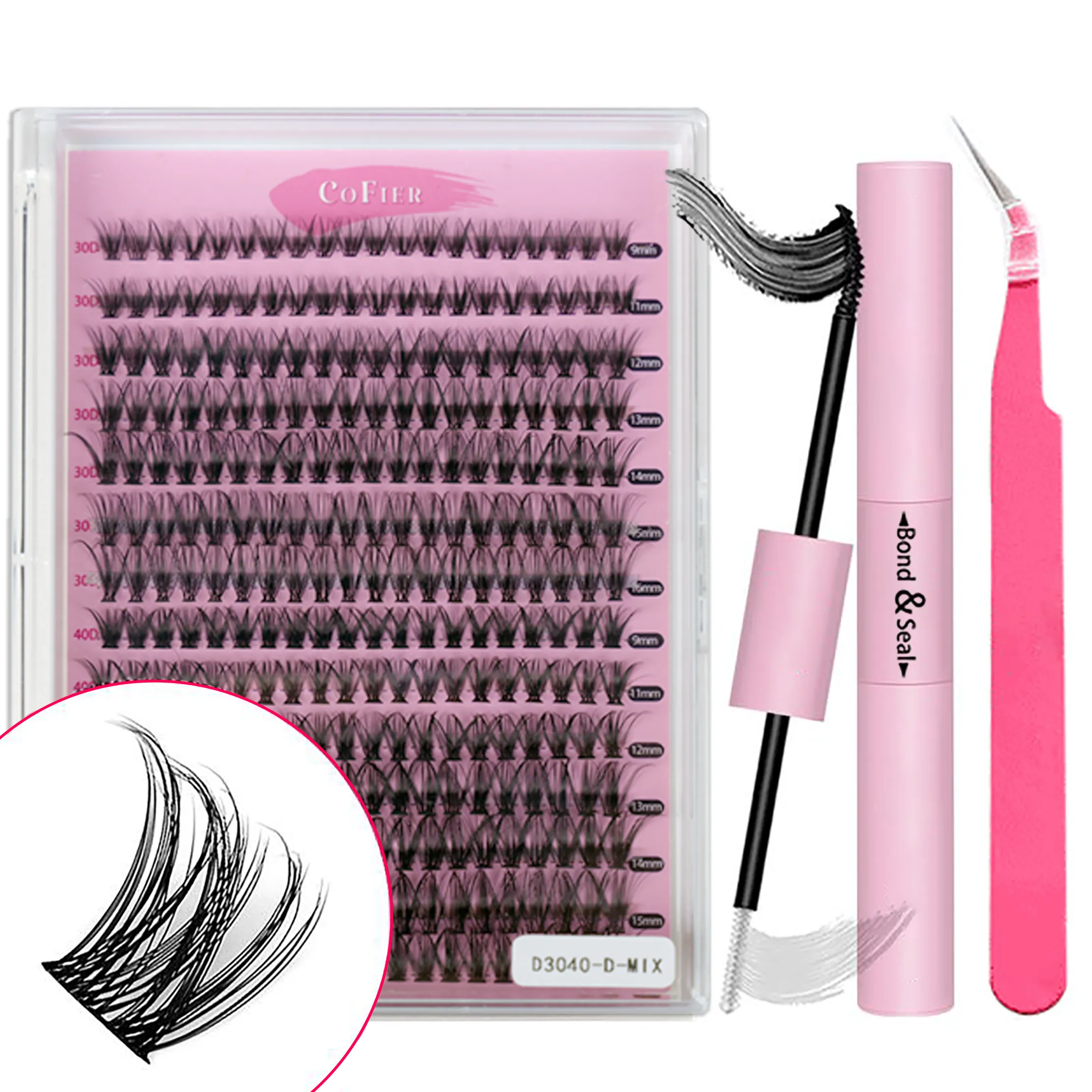 Eyelash DIY lash Extension Kit and LashCluster (30D 40D Kit)