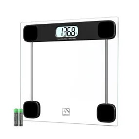 FITINDEX Bathroom Scale for Body Weight Digital Weighing Scale Large LCD Display