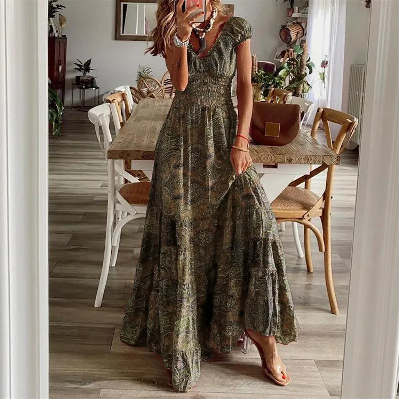 Floral Print Maxi Dress