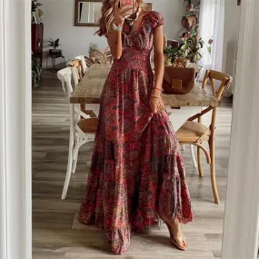 Floral Print Maxi Dress