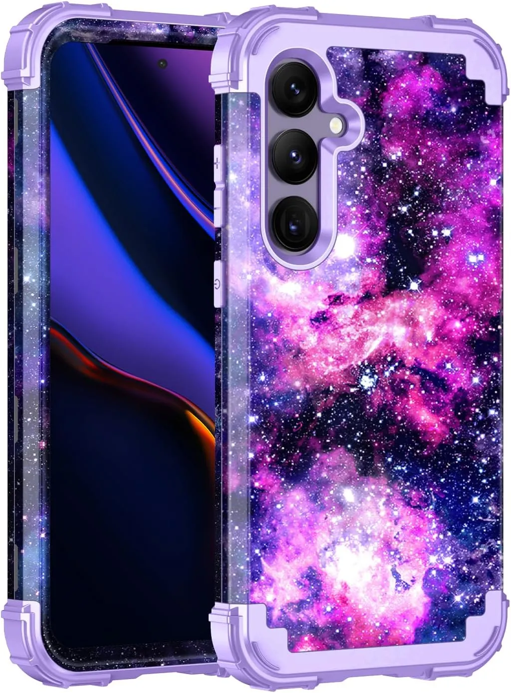 Galaxy S24 Plus 5G Heavy Duty Shockproof Full Protection Hard Plastic Silicone Protective Case