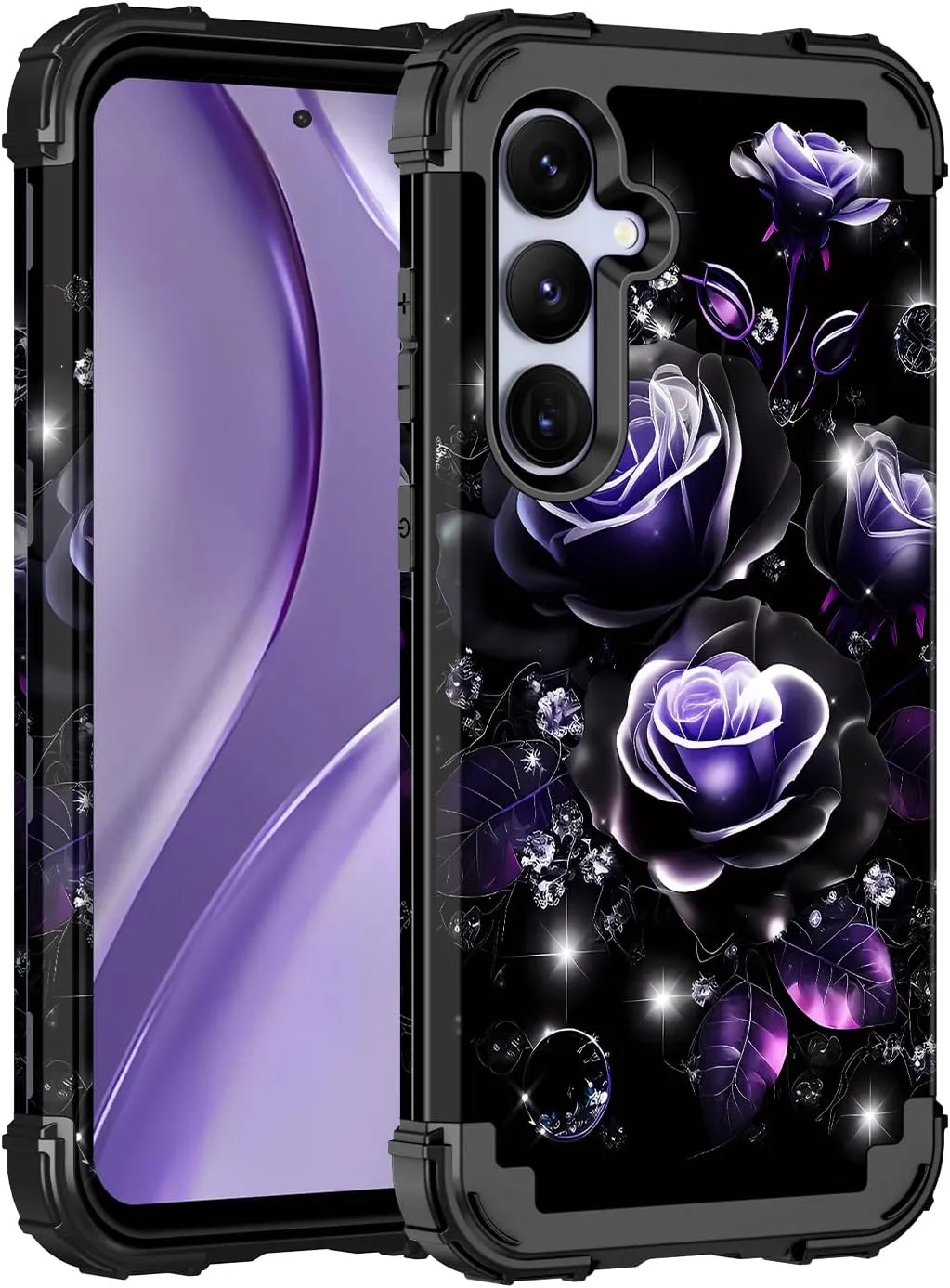 Galaxy S24 Plus 5G Heavy Duty Shockproof Full Protection Hard Plastic Silicone Protective Case