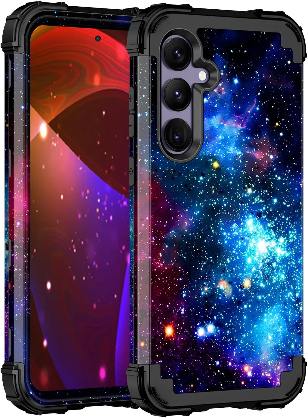 Galaxy S24 Plus 5G Heavy Duty Shockproof Full Protection Hard Plastic Silicone Protective Case