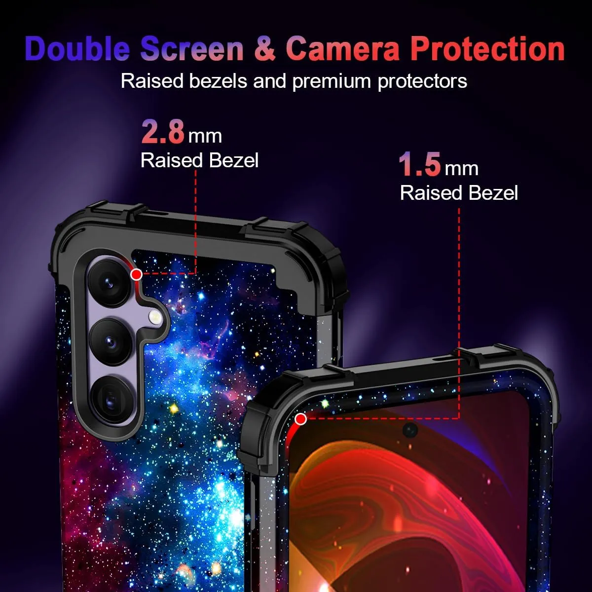 Galaxy S24 Plus 5G Heavy Duty Shockproof Full Protection Hard Plastic Silicone Protective Case