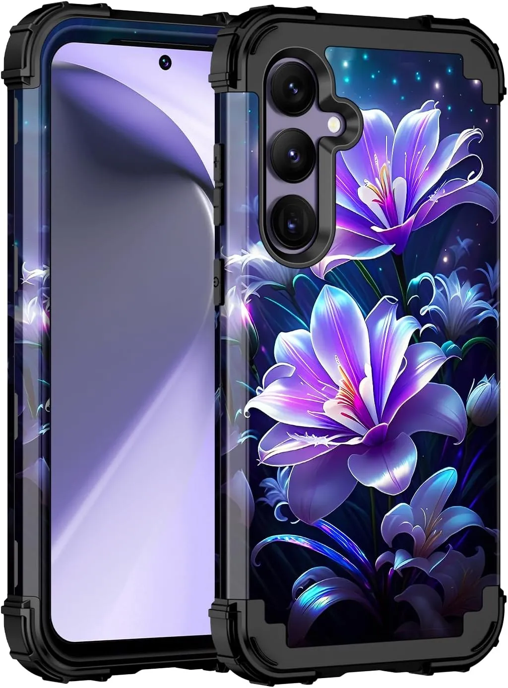 Galaxy S24 Plus 5G Heavy Duty Shockproof Full Protection Hard Plastic Silicone Protective Case