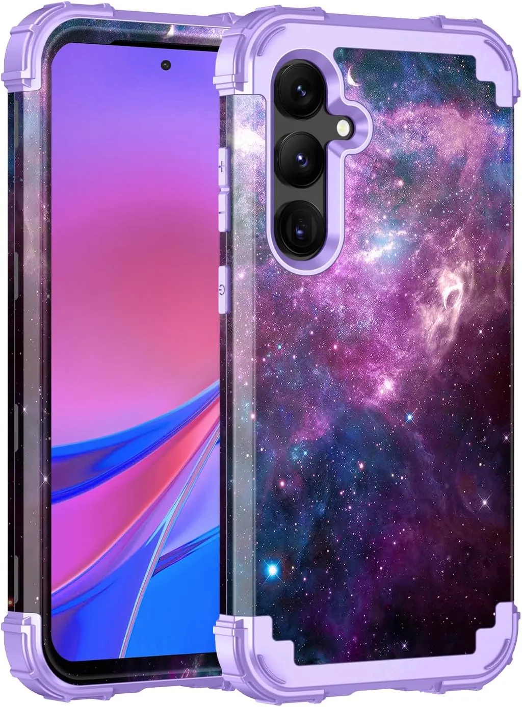 Galaxy S24 Plus 5G Heavy Duty Shockproof Full Protection Hard Plastic Silicone Protective Case