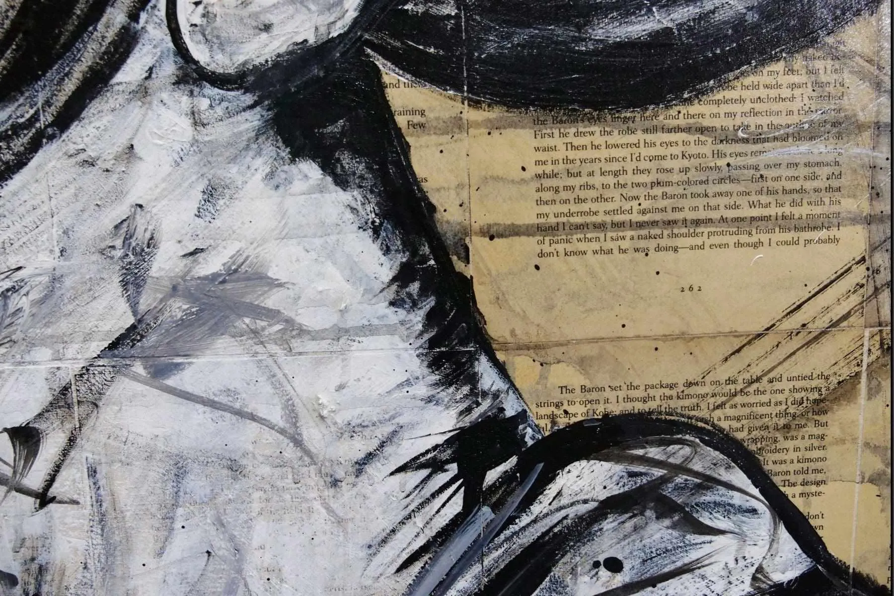 Geisha Study #3 120cm x 100cm Geisha Urban Pop Book Club Painting (SOLD)