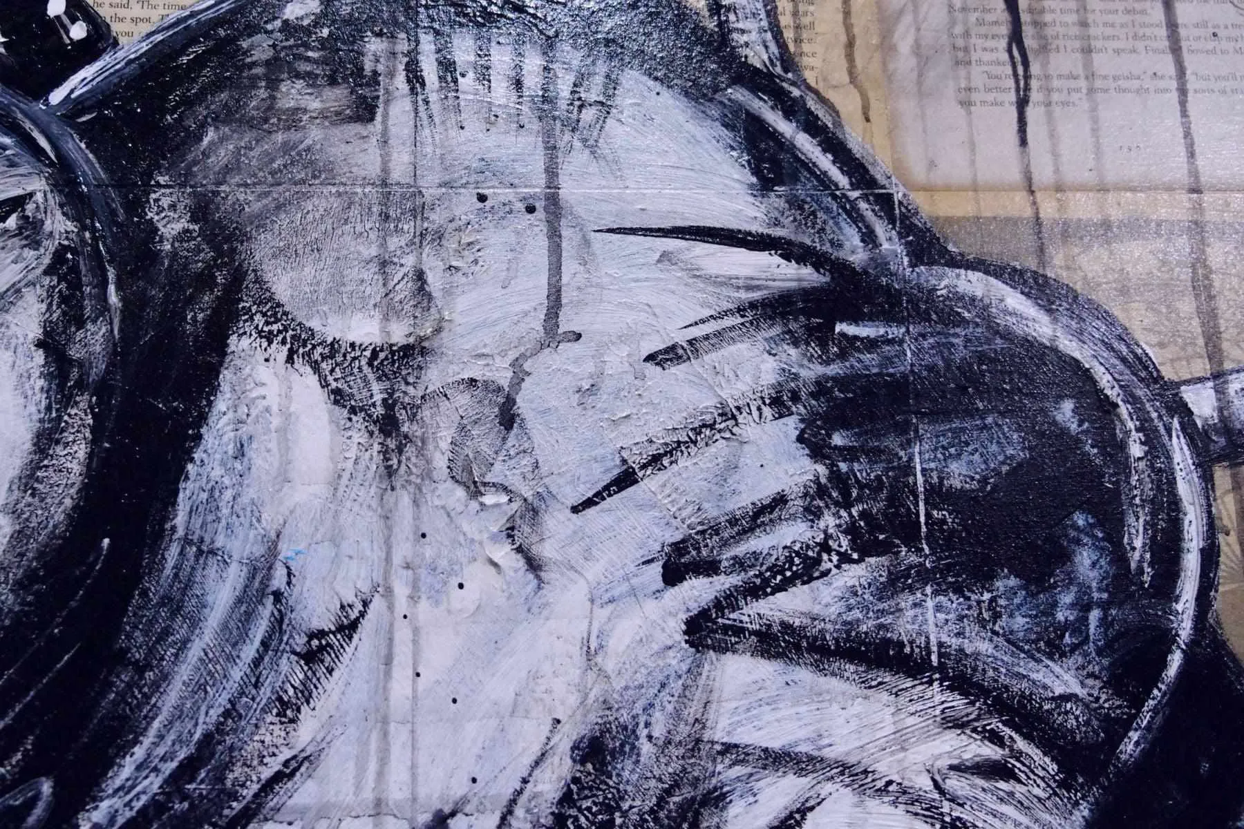 Geisha Study #3 120cm x 100cm Geisha Urban Pop Book Club Painting (SOLD)