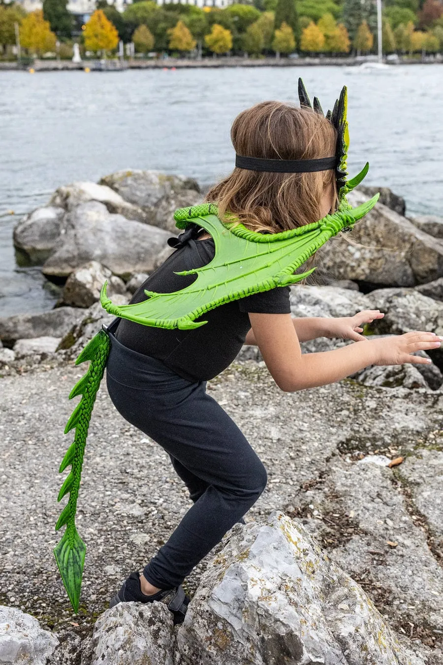Great Pretenders Green Dragon Dress Up Tail