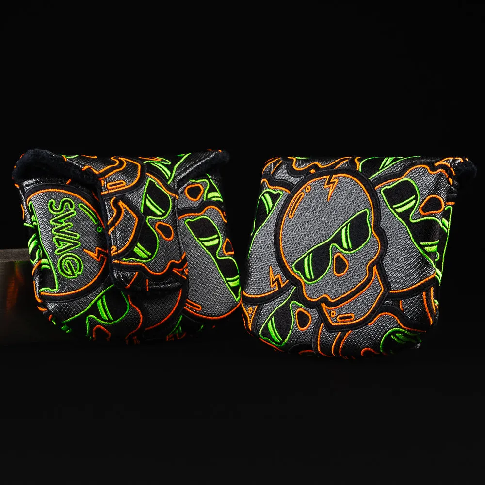 Green & Orange Stacked Skulls 2.0 Mallet Cover
