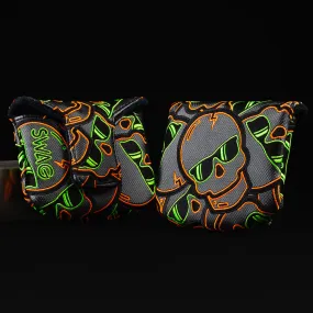 Green & Orange Stacked Skulls 2.0 Mallet Cover