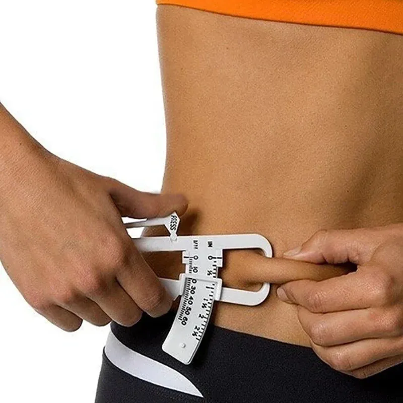 Health Care Skinfold Body Fat Caliper Body Fat Tester PLICOMETRO with body mass Tape with Measurement Chart Body Health Tool