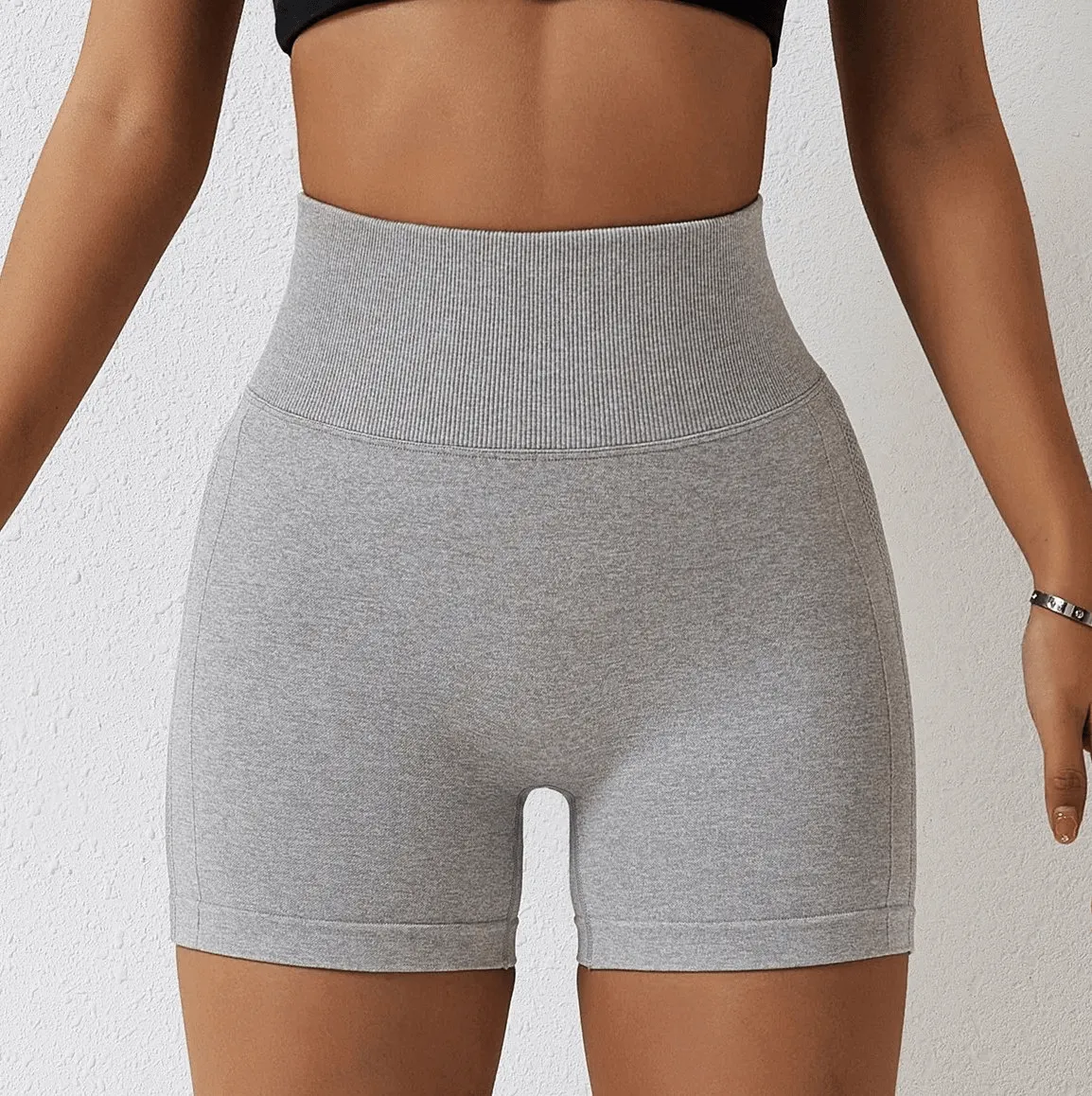 High-Performance Nylon Spandex Yoga Shorts - SF2210