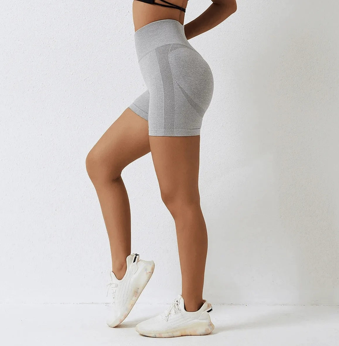 High-Performance Nylon Spandex Yoga Shorts - SF2210
