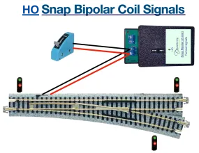 HO Turnout Signals kit - Snap Bipolar 2 Wire - Signals