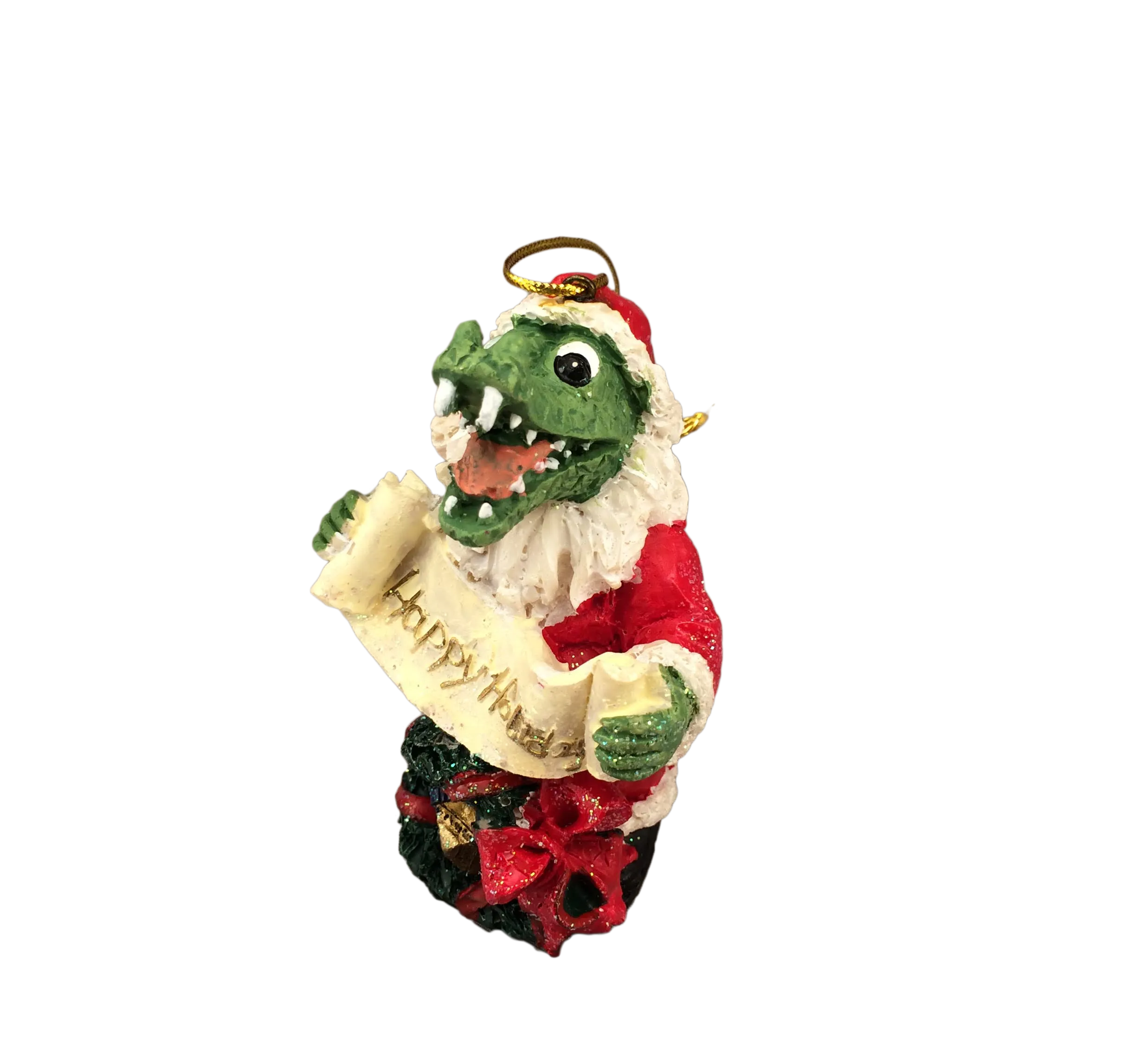 Holiday Cheer Alligator Ornaments