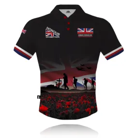 Honour Our Armed Forces - Armed Forces Day 2024 V2 (Black) - Tech Polo