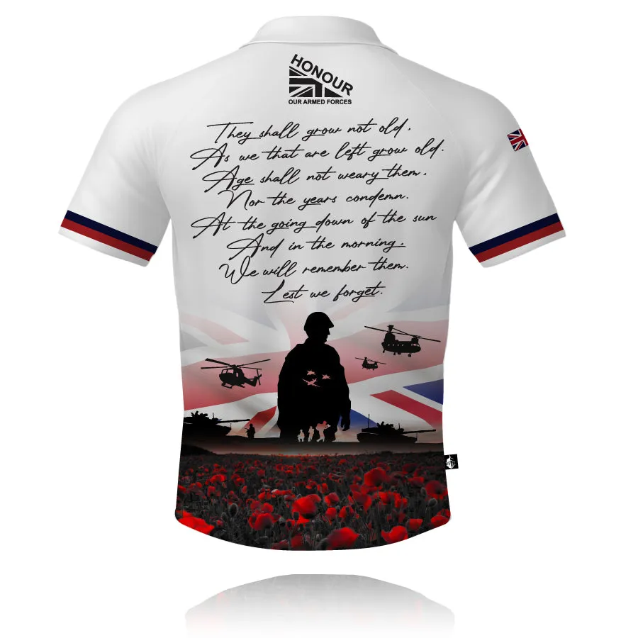 Honour Our Armed Forces - Armed Forces Day 2024 V3 (White) - Tech Polo