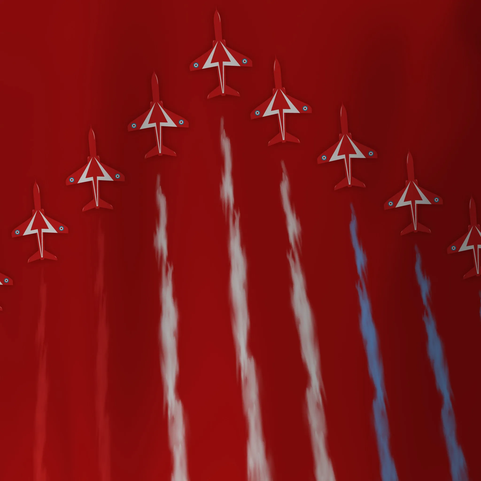Honour Our Armed Forces - Red Arrows  (Arrowhead) - Tech Polo