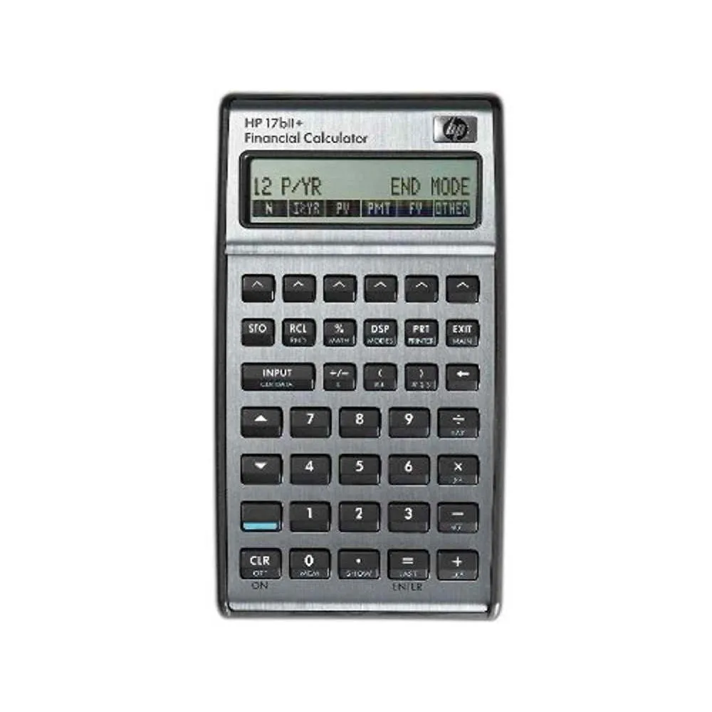 HP 17BII  Financial Calculator, Silver