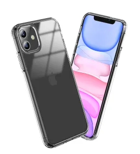 Ice Crystal Series Hybrid Scratch-Resistant Transparent PC Military Grade TPU Case for Apple iPhone 11, 6.1 inch, Crystal Clear