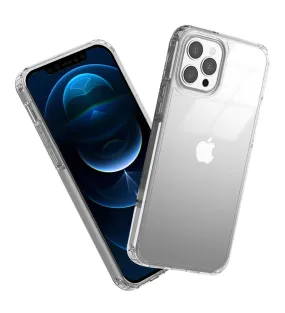 Ice Crystal Series Hybrid Scratch-Resistant Transparent PC Military Grade TPU Case for Apple iPhone 12 Pro, 6.1 inch, Crystal Clear