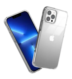 Ice Crystal Series Hybrid Scratch-Resistant Transparent PC Military Grade TPU Case for Apple iPhone 13 Pro Max, 6.7 inch, Crystal Clear