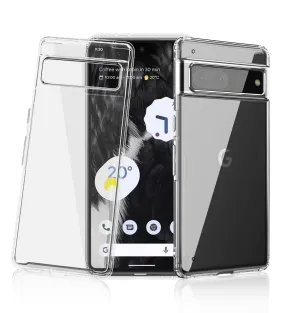 Ice Crystal Series Hybrid Transparent PC Military Grade TPU Back Cover for Google Pixel 7 5G, 6.3 inch, Crystal Clear