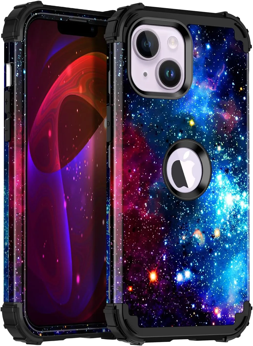 iPhone 13 Case & iPhone 14 Case Glow Heavy Duty Shockproof Hard Plastic Protective Case