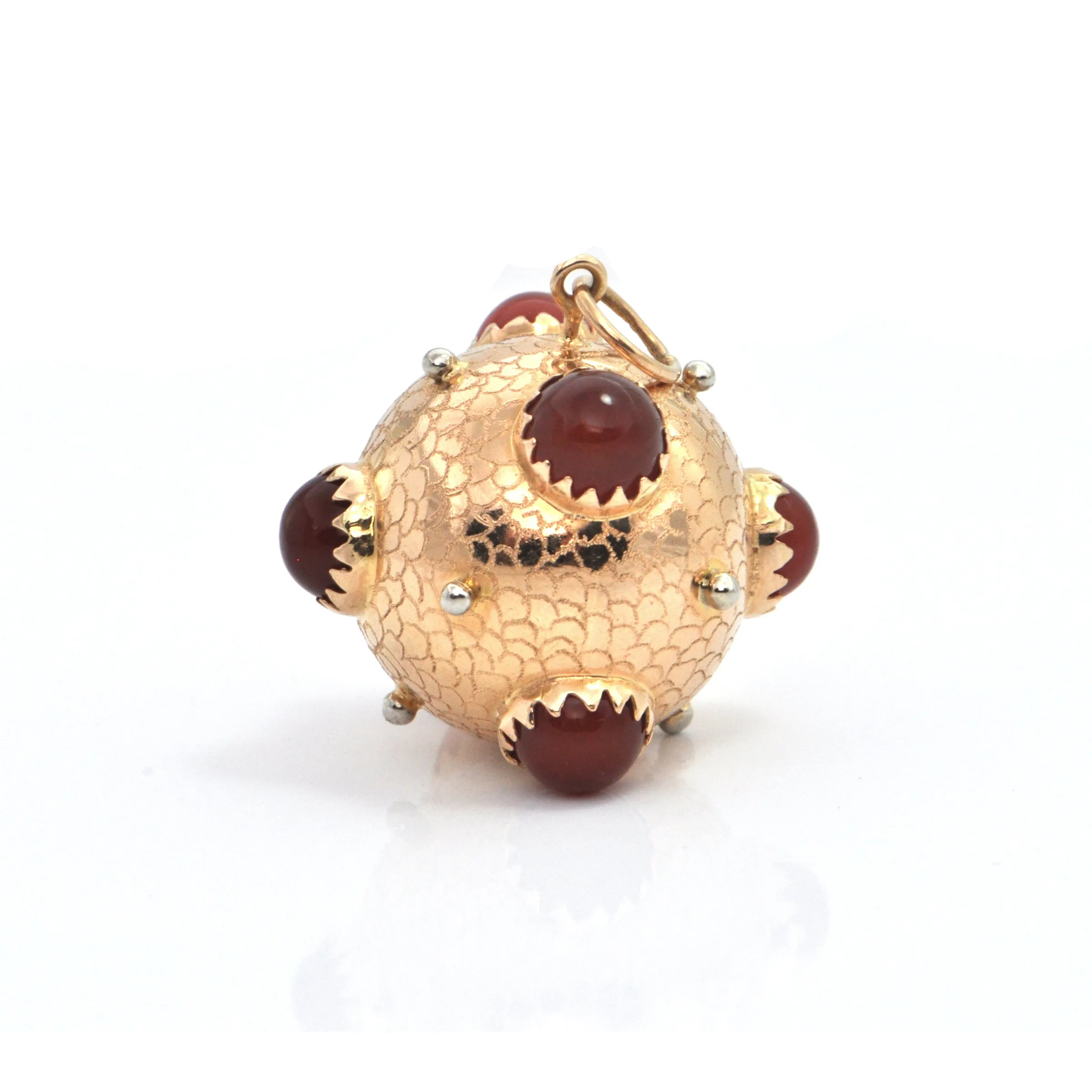 Italian Large 18K Yellow Gold Orb Charm