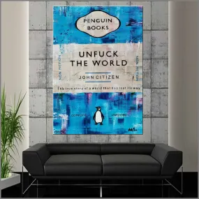 Jade Unfucker 140cm x 100cm Unfuck The World Urban Pop Book Club Painting (SOLD)