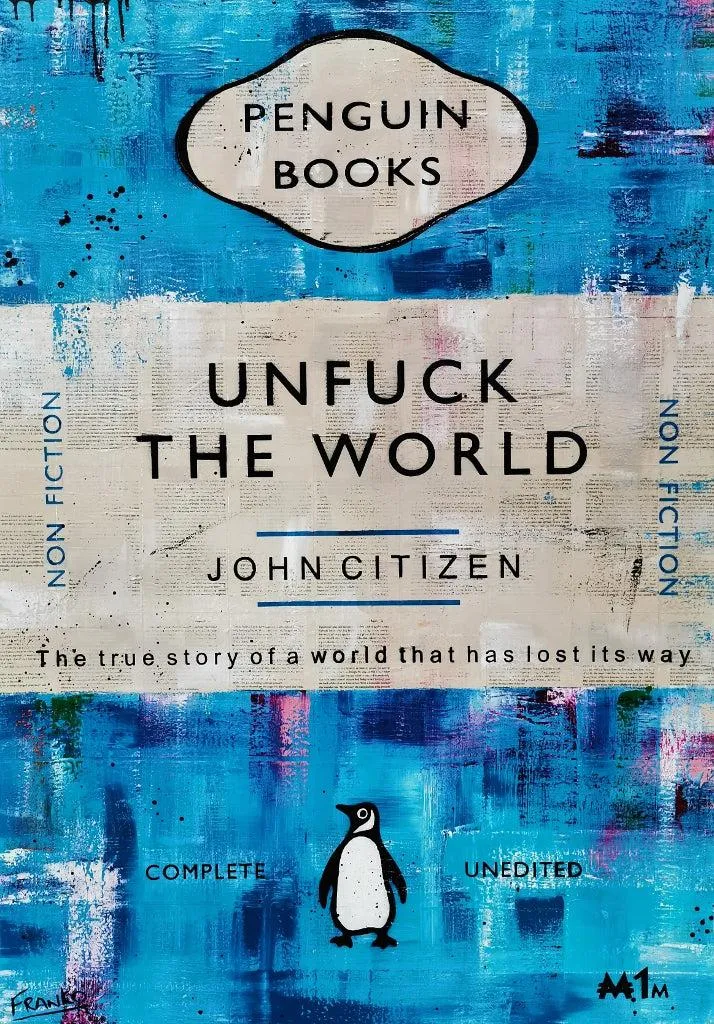 Jade Unfucker 140cm x 100cm Unfuck The World Urban Pop Book Club Painting (SOLD)