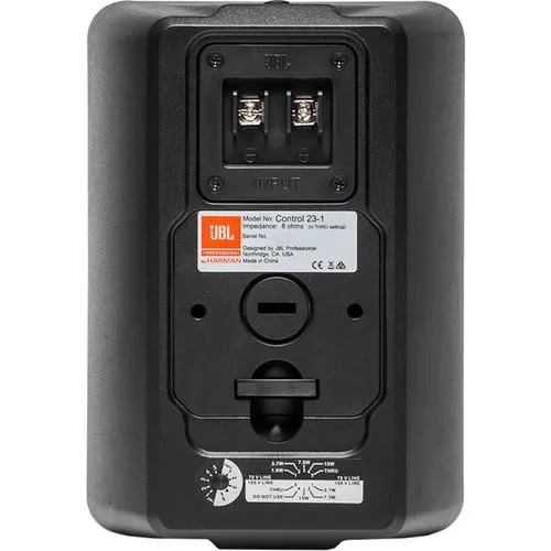 JBL CONTROL 23-1 Black Pair Ultra-Compact Indoor/outdoor Background foreground Speaker