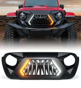 Jeep Front Grille with Turn Signal for 2018  Jeep Wrangler JL