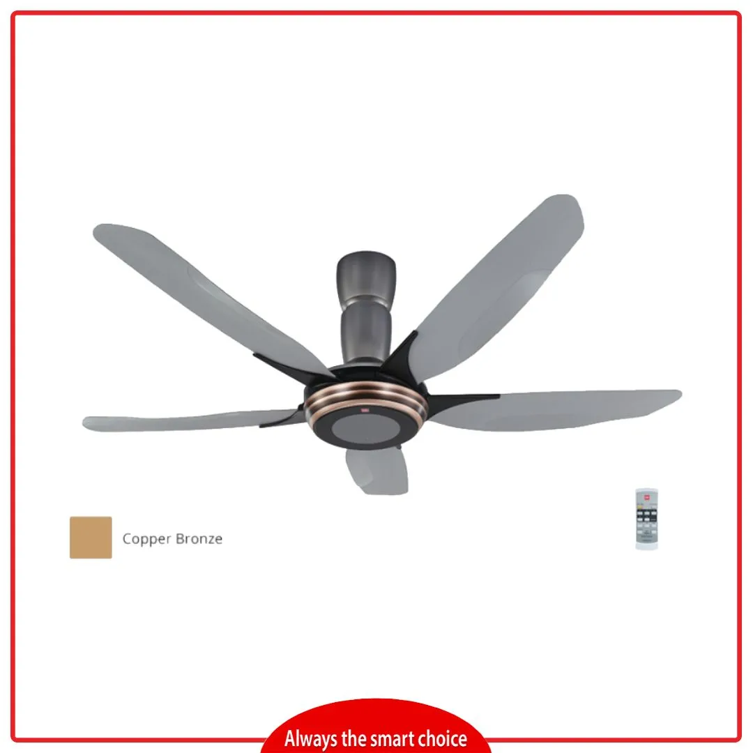 KDK K15Y2-CO 150cm/60 Inch V Touch Ceiling Fan (Copper Bronze)