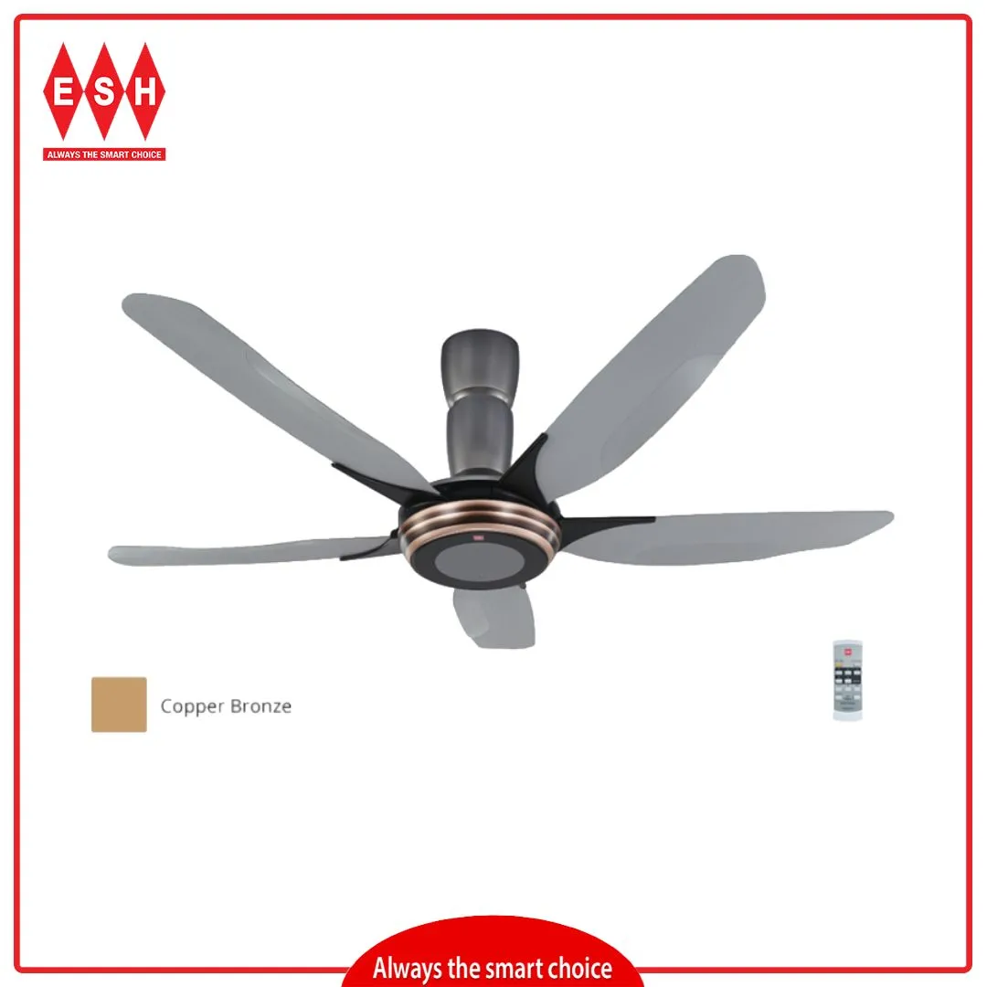 KDK K15Y2-CO 150cm/60 Inch V Touch Ceiling Fan (Copper Bronze)