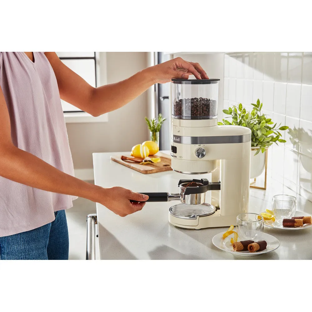 KitchenAid Artisan stainless steel Espresso machine and almond cream Grinder