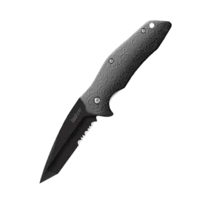 Kuro Tanto Black Serrated Folder