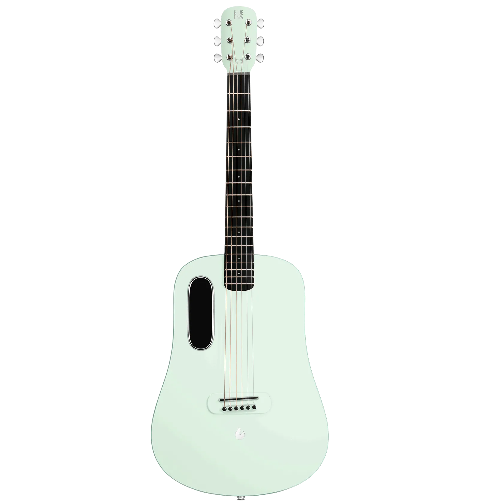 Lava Music BLUE-LAVA-GREEN Blue Lava Touch 36" HPL Acoustic-Electric Smart Guitar w/ AirFlow Bag, Aqua/Mint Green