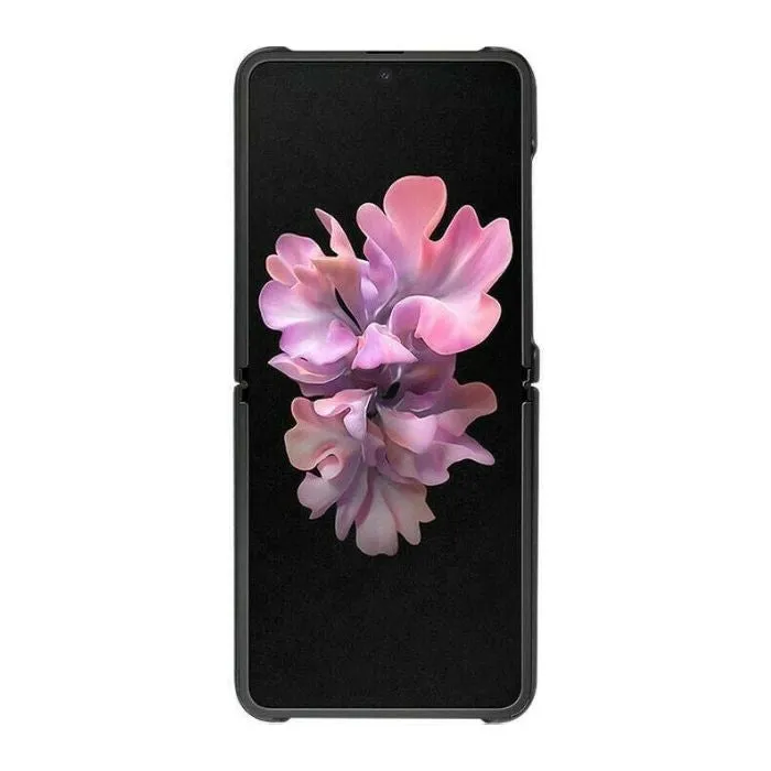 Leather Case For Galaxy Z Flip - Brown