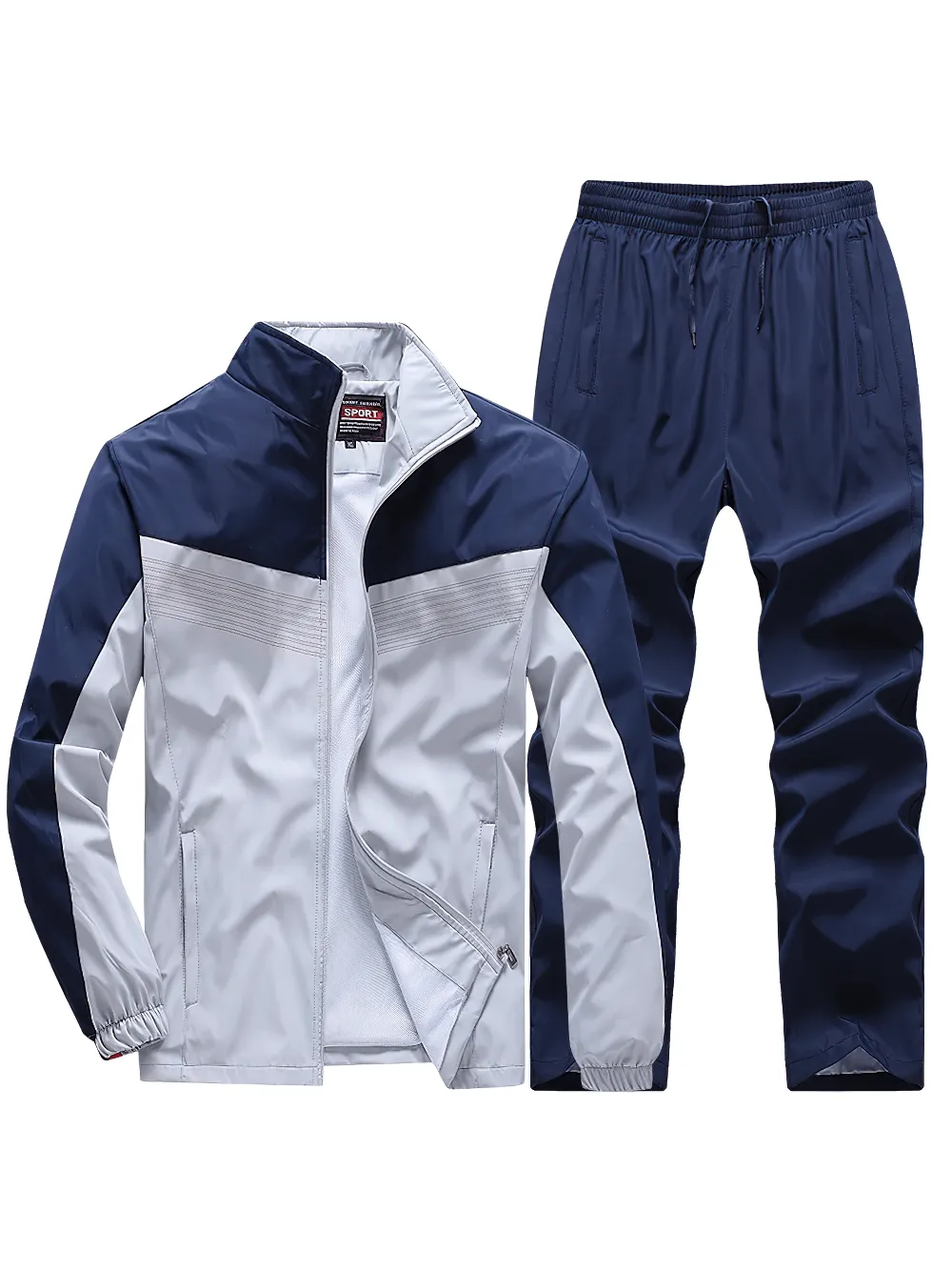 Lightweight Sports Tracksuit with Zipper Jacket - SF2282